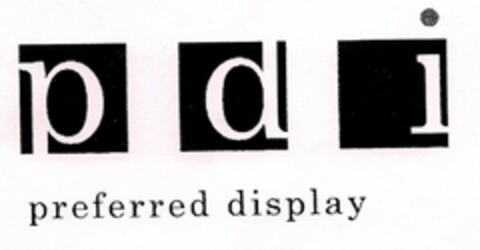 PDI PREFERRED DISPLAY Logo (USPTO, 10.09.2010)