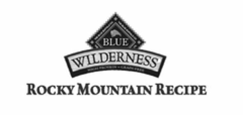 THE BLUE BUFFALO CO. BLUE WILDERNESS HIGH PROTEIN - GRAIN FREE ROCKY MOUNTAIN RECIPES Logo (USPTO, 01/31/2013)