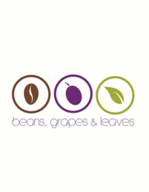 BEANS, GRAPES & LEAVES Logo (USPTO, 24.04.2014)