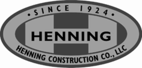 H HENNING, HENNING CONSTRUCTION CO., LLC · SINCE 1924 · Logo (USPTO, 29.04.2014)
