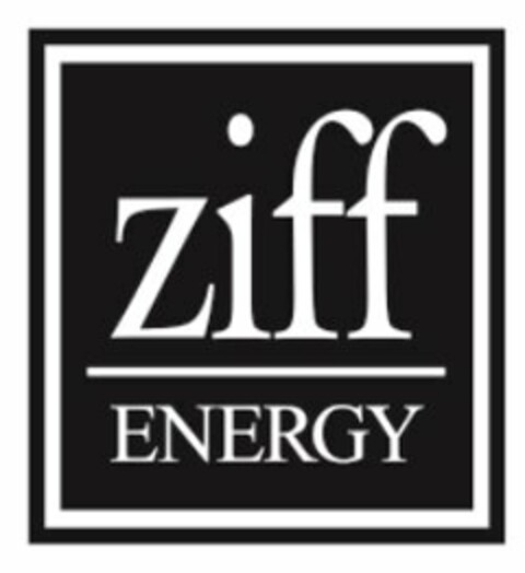 ZIFF ENERGY Logo (USPTO, 06.08.2014)