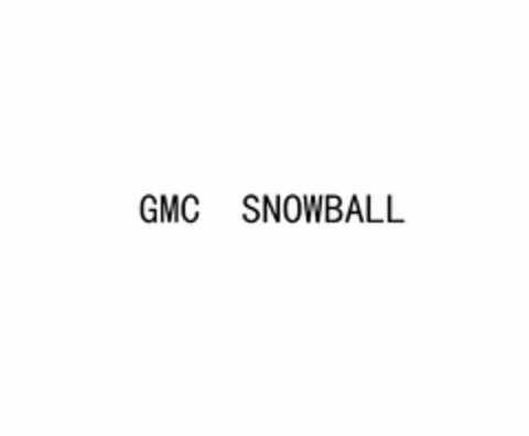 GMC SNOWBALL Logo (USPTO, 17.10.2014)