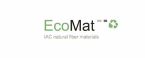 ECOMAT IAC NATURAL FIBER MATERIALS Logo (USPTO, 11.06.2015)
