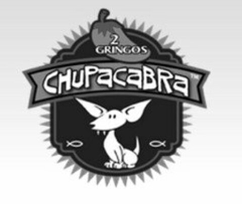 2 GRINGOS CHUPACABRA Logo (USPTO, 10/08/2015)