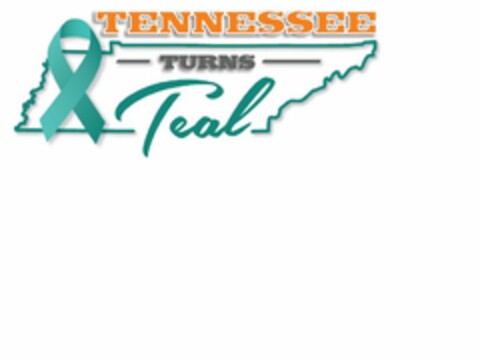 TENNESSEE TURNS TEAL Logo (USPTO, 15.10.2015)