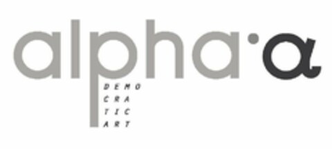 ALPHA'A DEMOCRATIC ART Logo (USPTO, 05/12/2016)