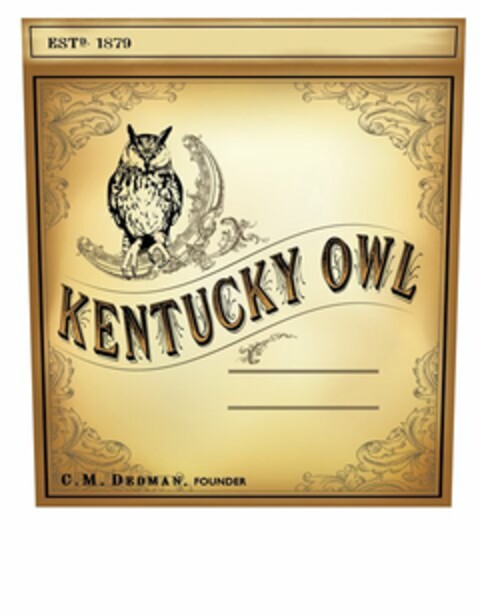 ESTD. 1879 KENTUCKY OWL C.M. DEDMAN, FOUNDER Logo (USPTO, 25.01.2017)