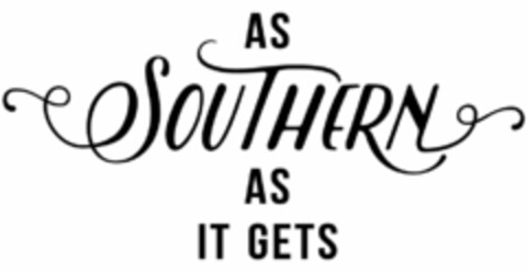 AS SOUTHERN AS IT GETS Logo (USPTO, 14.04.2017)