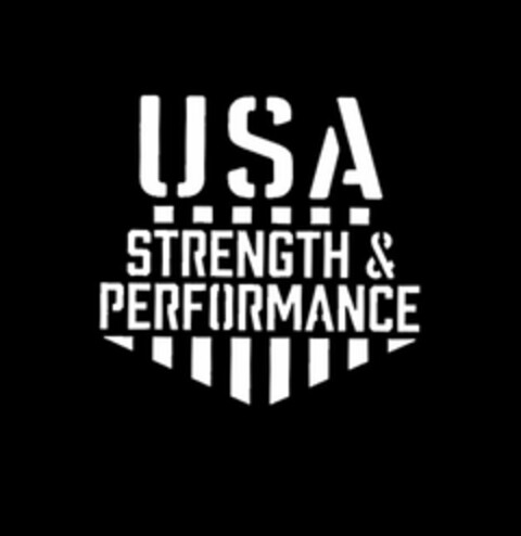 USA STRENGTH & PERFORMANCE Logo (USPTO, 21.04.2017)