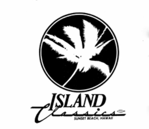 ISLAND CLASSICS SUNSET BEACH, HAWAII Logo (USPTO, 11/30/2017)