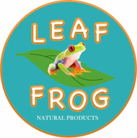 LEAF FROG NATURAL PRODUCTS Logo (USPTO, 11.07.2018)