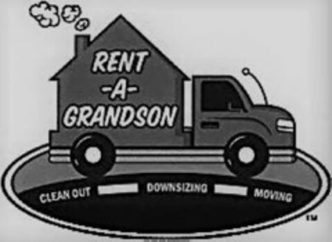 RENT-A-GRANDSON CLEAN OUT DOWNSIZING MOVING Logo (USPTO, 29.07.2019)