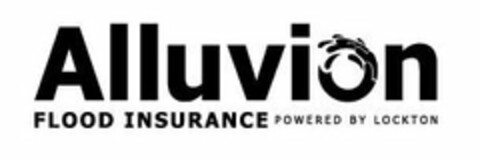 ALLUVION FLOOD INSURANCE POWERED BY LOCKTON Logo (USPTO, 03.12.2019)