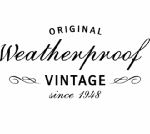 ORIGINAL WEATHERPROOF VINTAGE SINCE 1948 Logo (USPTO, 07.02.2020)