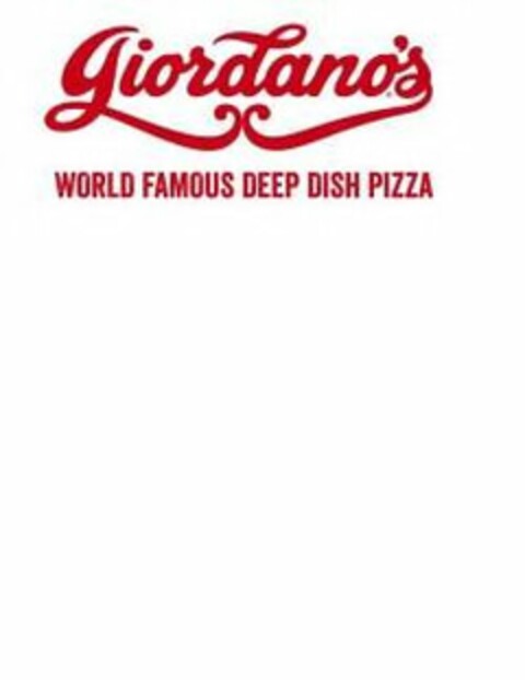 GIORDANO'S WORLD FAMOUS DEEP DISH PIZZA Logo (USPTO, 03/13/2020)