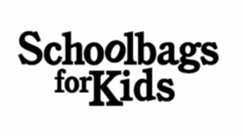 SCHOOLBAGS FOR KIDS Logo (USPTO, 21.06.2010)