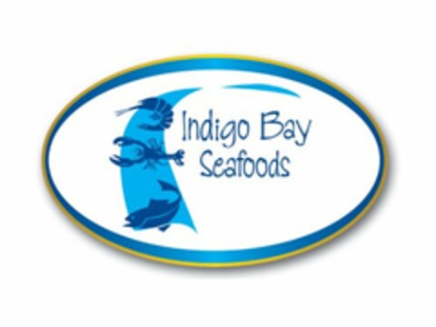 INDIGO BAY SEAFOODS Logo (USPTO, 06/20/2011)