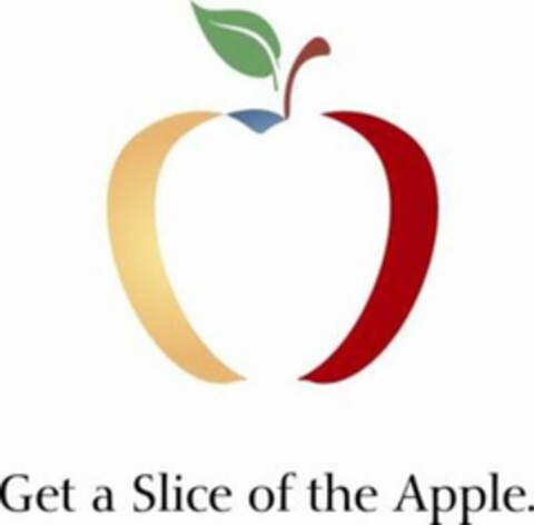 GET A SLICE OF THE APPLE. Logo (USPTO, 21.11.2012)