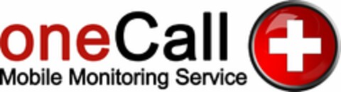 ONECALL MOBILE MONITORING SERVICE Logo (USPTO, 04.04.2013)