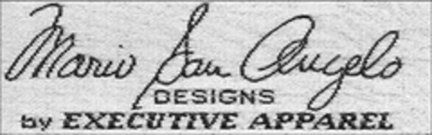 MARIO SAN ANGELO DESIGNS BY EXECUTIVE APPAREL Logo (USPTO, 11.05.2013)