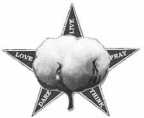 THINK LOVE PRAY DARE LIVE Logo (USPTO, 01/13/2014)