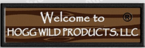 WELCOME TO HOGG WILD PRODUCTS, LLC Logo (USPTO, 21.08.2014)