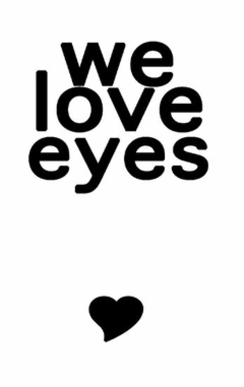 WE LOVE EYES Logo (USPTO, 11/24/2014)