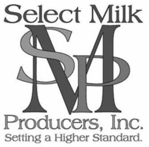 SMP SELECT MILK PRODUCERS, INC. SETTING A HIGHER STANDARD. Logo (USPTO, 17.02.2015)