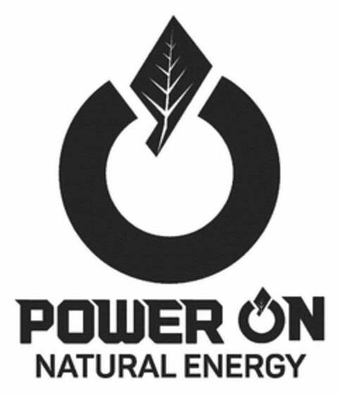 POWER ON NATURAL ENERGY Logo (USPTO, 11.03.2015)