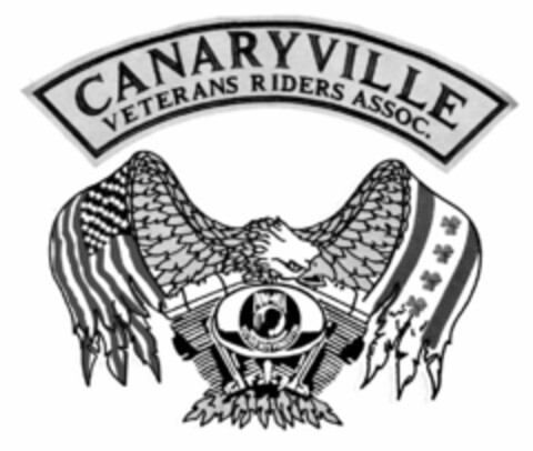 CANARYVILLE VETERANS RIDERS ASSOC. POW-MIA YOU ARE NOT FORGOTTEN Logo (USPTO, 25.06.2015)