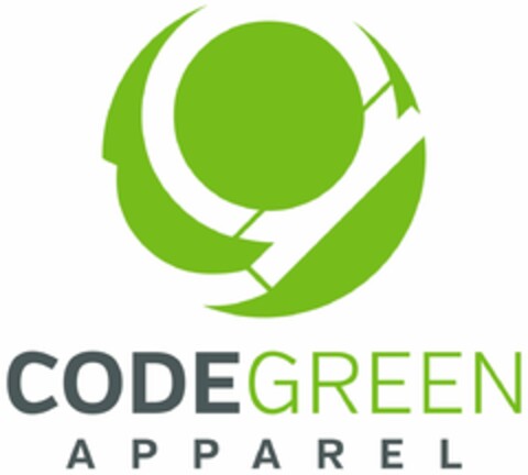 CODEGREEN APPAREL Logo (USPTO, 09.07.2015)