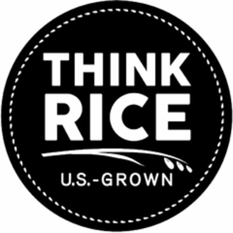 THINK RICE U.S. GROWN Logo (USPTO, 29.07.2015)