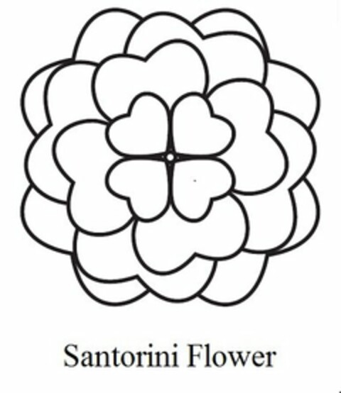 SANTORINI FLOWER Logo (USPTO, 23.09.2015)
