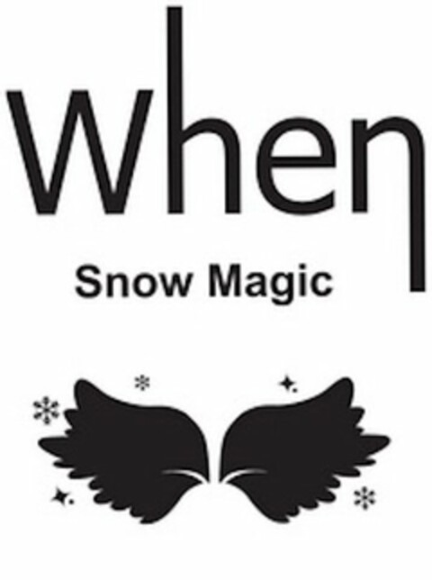 WHEN SNOW MAGIC Logo (USPTO, 01/23/2016)