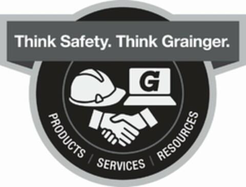 THINK SAFETY. THINK GRAINGER. PRODUCTS SERVICES RESOURCES G Logo (USPTO, 19.02.2016)