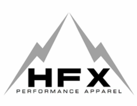 HFX PERFORMANCE APPAREL Logo (USPTO, 09.09.2016)