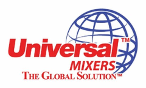 UNIVERSAL MIXERS THE GLOBAL SOLUTION Logo (USPTO, 18.11.2016)