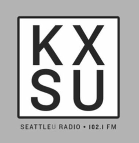 KX SU SEATTLEU RADIO 102.1 FM Logo (USPTO, 02/24/2017)