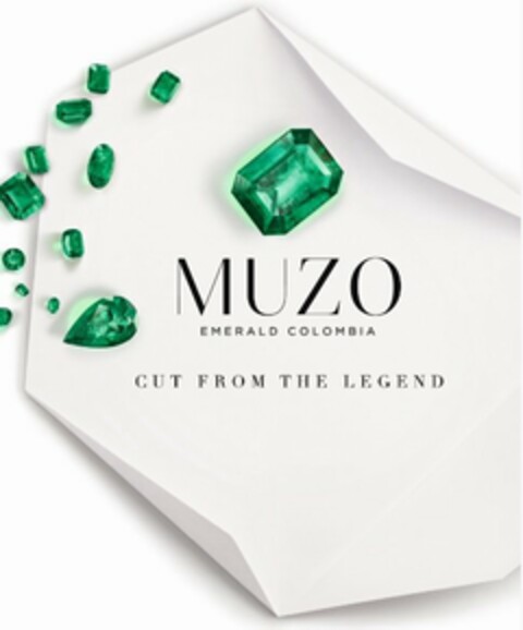 MUZO EMERALD COLOMBIA CUT FROM THE LEGEND Logo (USPTO, 10.03.2017)