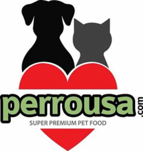 PERROUSA.COM SUPER PREMIUM PET FOOD Logo (USPTO, 21.11.2017)