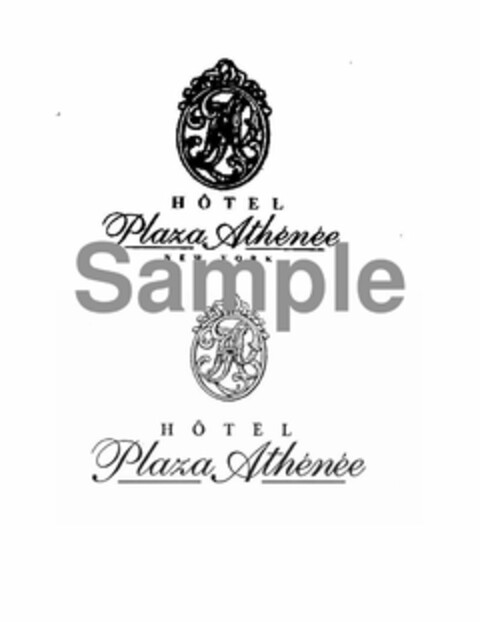 HOTEL PLAZA ATHENEE NEW YORK Logo (USPTO, 02/15/2018)