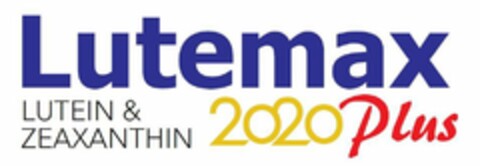 LUTEMAX 2020 PLUS LUTEIN & ZEAXANTHIN Logo (USPTO, 05.09.2018)