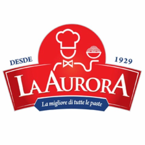 DESDE 1929 LA AURORA LA MIGLIORE DI TUTTE LE PASTE Logo (USPTO, 23.04.2019)