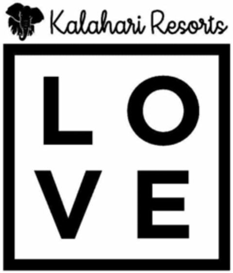 KALAHARI RESORTS LOVE Logo (USPTO, 15.07.2019)