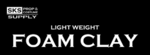 SKS PROP & COSTUME SUPPLY LIGHT WEIGHT FOAM CLAY Logo (USPTO, 05.09.2019)