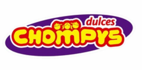 DULCES CHOMPYS Logo (USPTO, 01/10/2020)