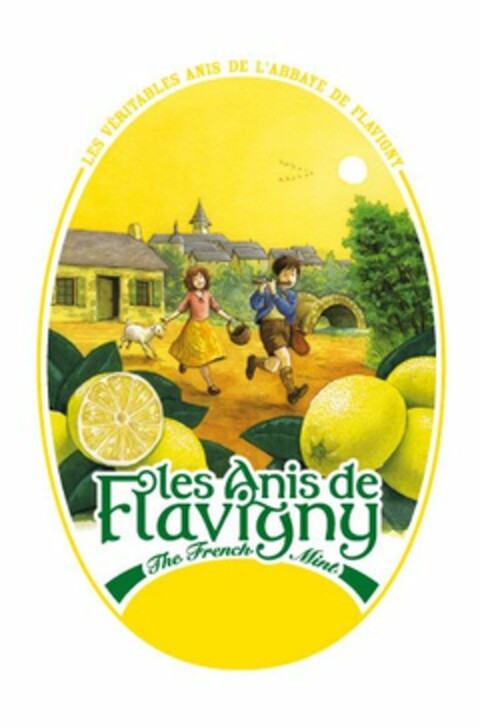 LES VÉRITABLES ANIS DE L'ABBAYE DE FLAVIGNY LES ANIS DE FLAVIGNY THE FRENCH MINT Logo (USPTO, 10.04.2020)