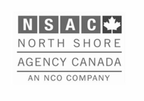 NSAC NORTH SHORE AGENCY CANADA AN NCO COMPANY Logo (USPTO, 02/12/2009)