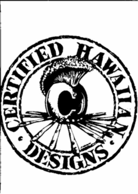 · CERTIFIED HAWAIIAN · DESIGNS Logo (USPTO, 16.04.2010)