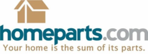 HOMEPARTS.COM YOUR HOME IS THE SUM OF ITS PARTS. Logo (USPTO, 11/16/2011)